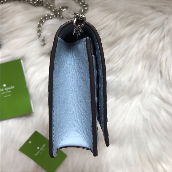 New! KATE SPADE Blue Isabeli Chain Crossbody Bag - Picture 5 of 8